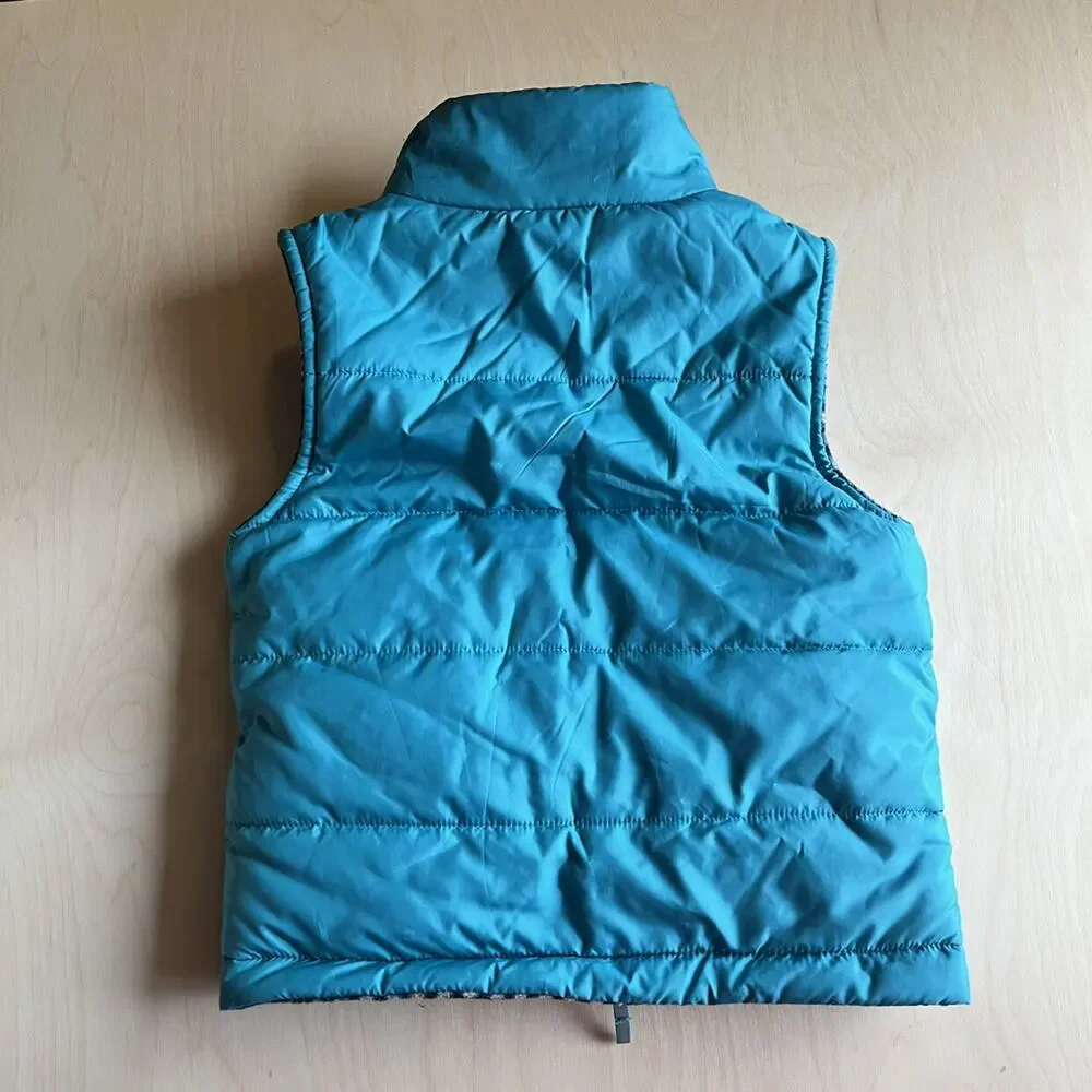 Columbia Blue Reversible Puffer Vest XXS 4/5